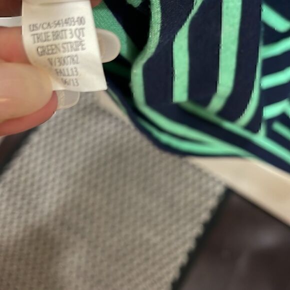 Gap Dress scooped neck with Green & Navy stripes Size XS - Picture 6 of 6